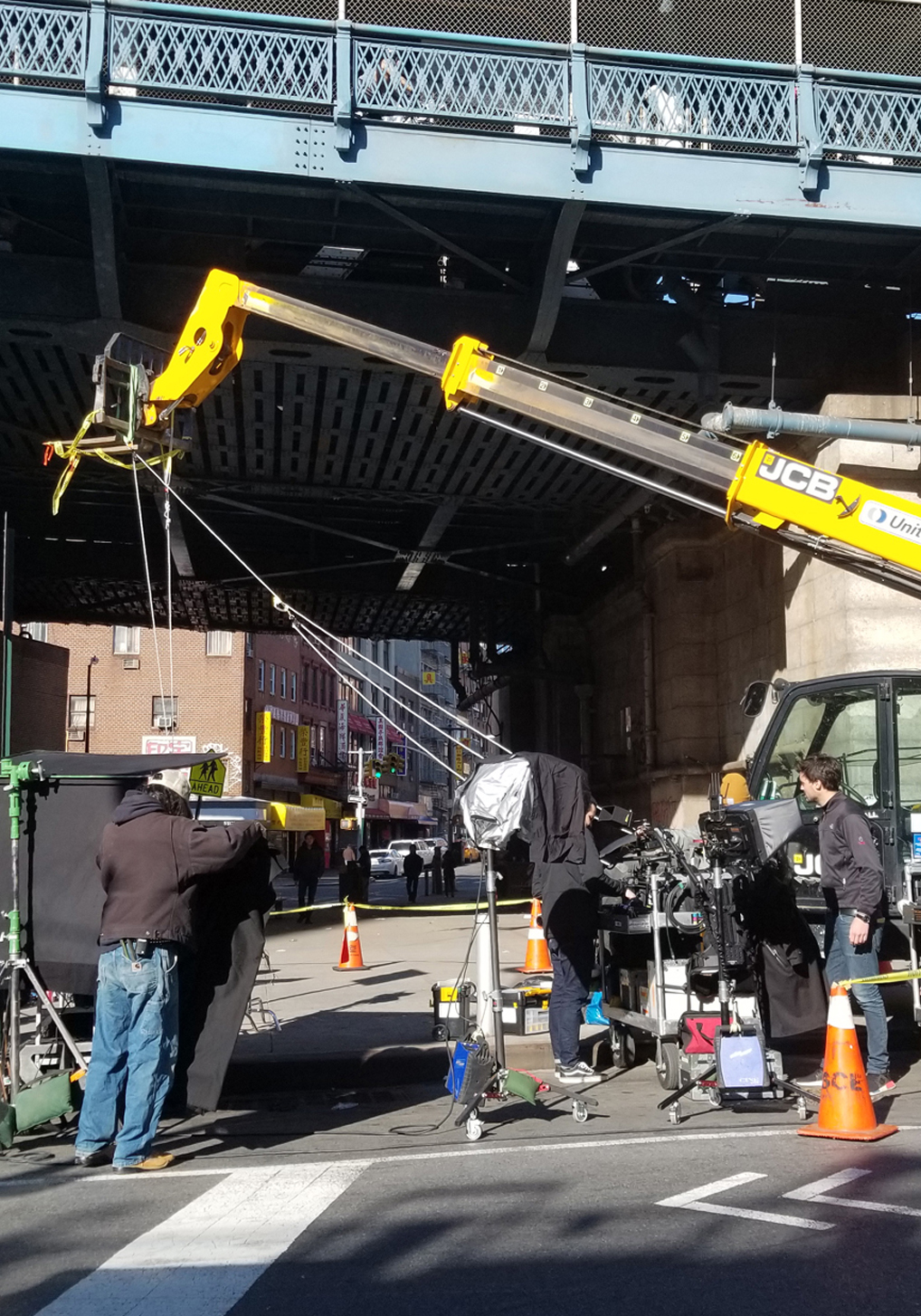 manhattan bridge stunt rigging